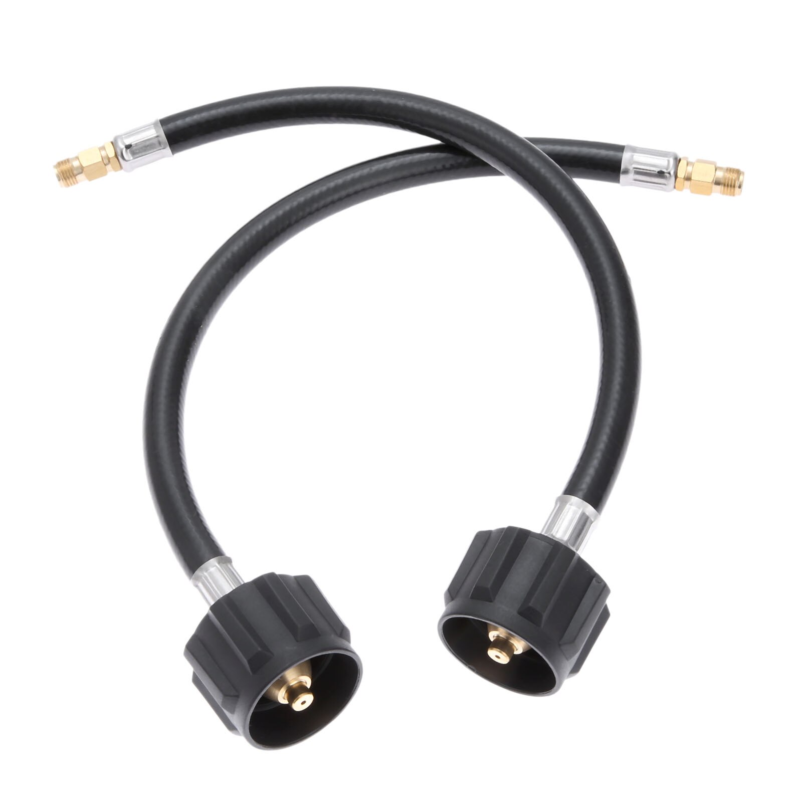 2pcs 12inch RV Pigtail Propane Hose Connector Acme X 1/4inch Male NPT- 1feet For BBQ, RV And Camping Needs