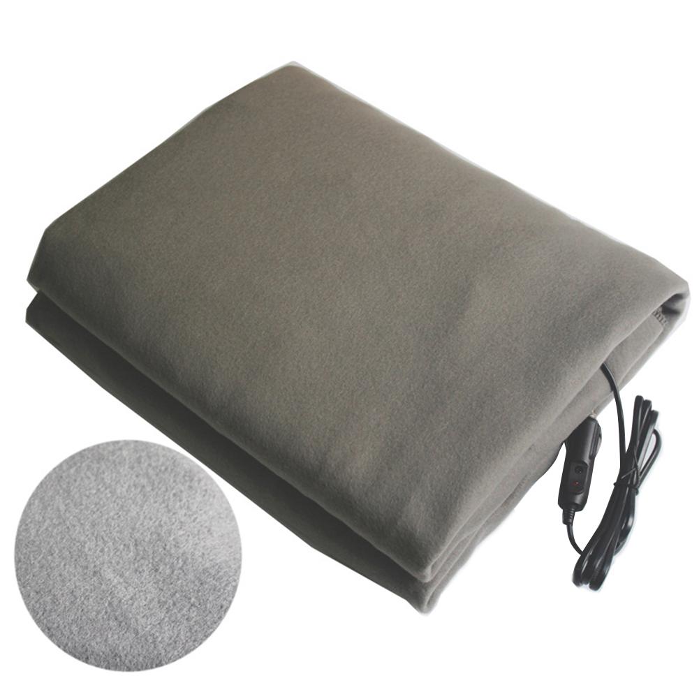 Couverture chauffante pour camion de voiture 12V | Treillis polaire, couverture chauffante de voyage, couverture électrique pour voiture à température constante: green