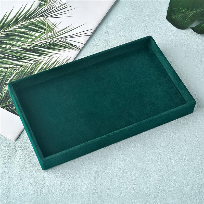 Espositore per gioielli in velluto astuccio per braccialetti orecchini anelli scatola Organizer portaoggetti scatole espositive per cassetti per gioielli impilabili fai da te: MULTI