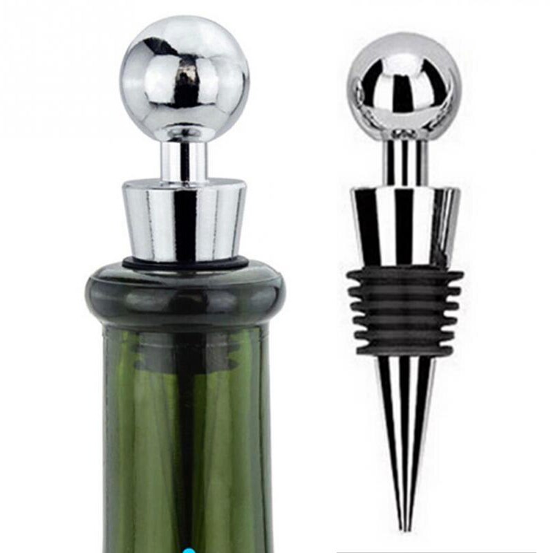 1PC Stainless Steel Wine Bottle Stopper Vacuum Seal Protector Wine Kitchen Restaurant Bar ToolRed Wine Cap Fresh Keeper Storage