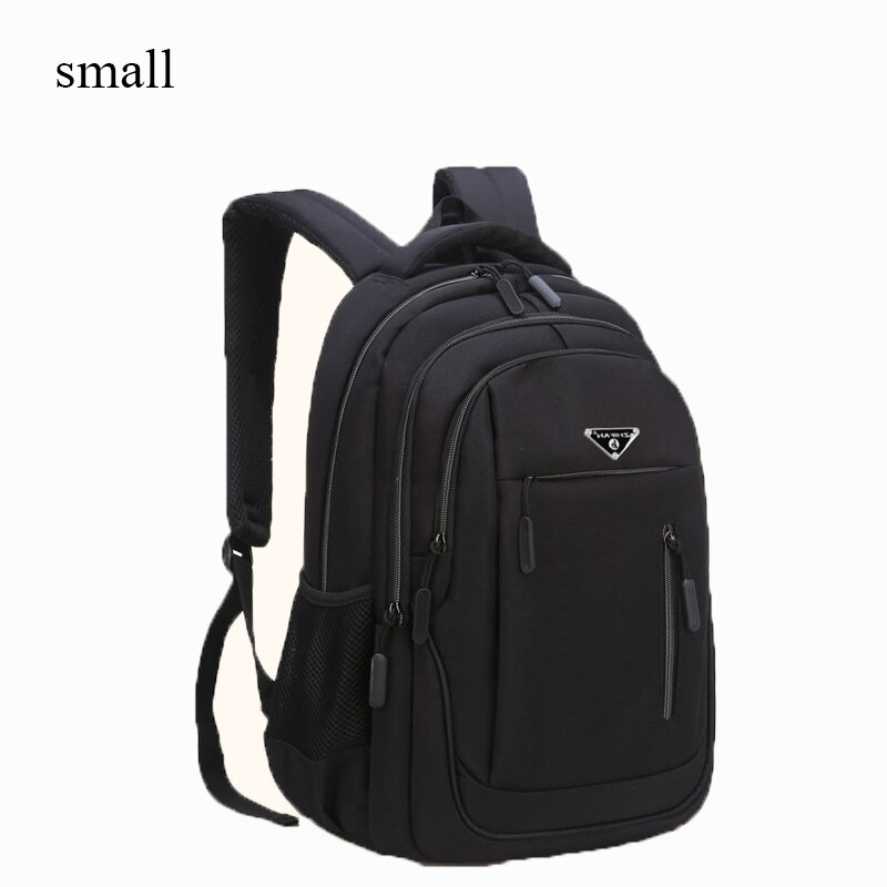 Big Capacity 15.6 Laptop Backpack Men Oxford Gray High School Bags Boys Teen College Student Back Pack Multifunctional Bagpack: black small