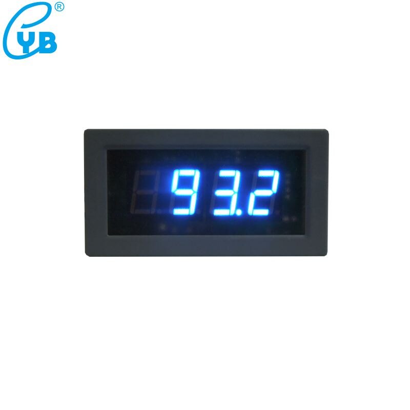 DC100A Ammeter LED Digital Ampere Panel Meter Current Tester Ampere Amp Gauge with Shunt 100A 75mV 3 1/2 LED Display Red Blue