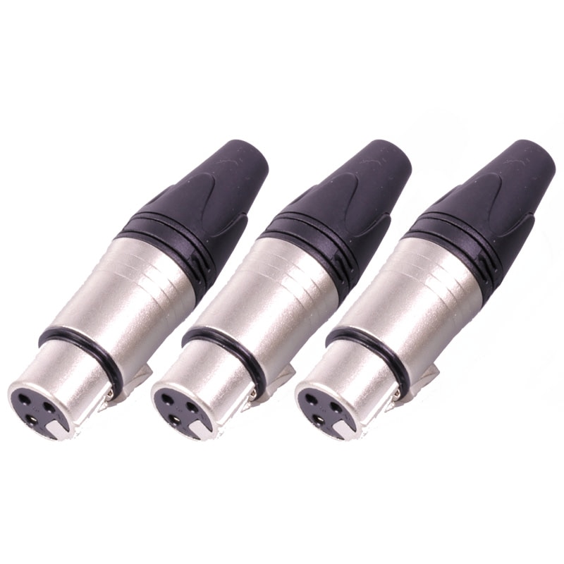 1pc nc3 mxx& nc3 fxx xlr-kontakt , 3 pinner, lodding xl hannplugg & hunnkontakt lydmikrofonkontakt til mikrofon , 7 farger tilgjengelig