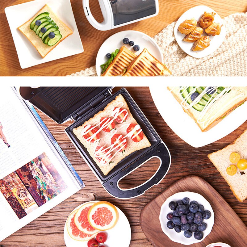 220v multifunktionelle elektriske mini nødder vaffel sandwich maker panini bbq grill maskine morgenmad maker kage maker