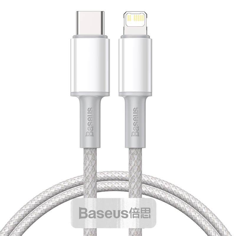 Baseus 20W Pd Usb Type C Kabel Voor Iphone 12 11 Pro Xs Max Snelle Opladen Lader Voor Macbook ipad Pro Type-C Usbc Data Wire Cord: WHITE / 2m