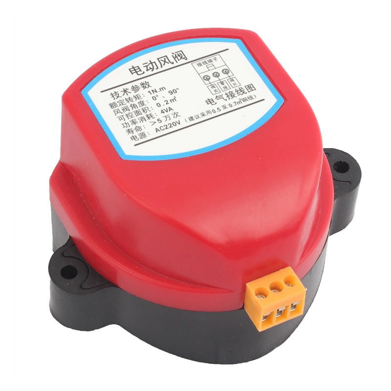 220v 24v 12v 110v aktuator for luftspjeldventil elektrisk luftkanal motorisert spjeldbryter for ventilasjonsrørventil