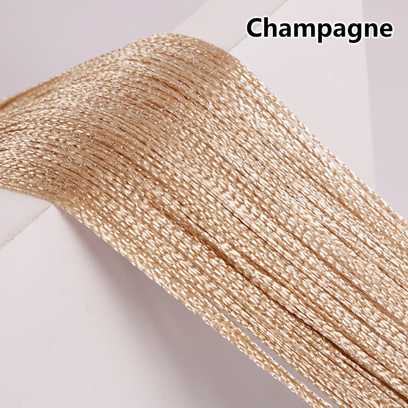 100CM X 200CM Solid Color Curtains Thread Line Curtains For Living Room Door Wall Window Panel Tassel Curtain Home Decoration: 6