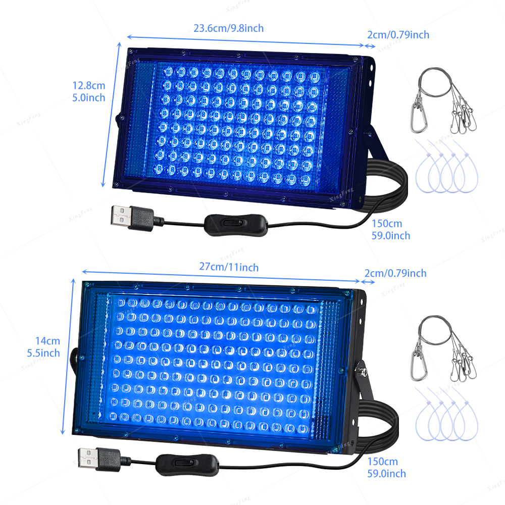 Tanning Lamp 96/144 LED UV Ultraviolet Face Body Tanning Full Blue Light Black Light Home Sunbathing Skin Tanning