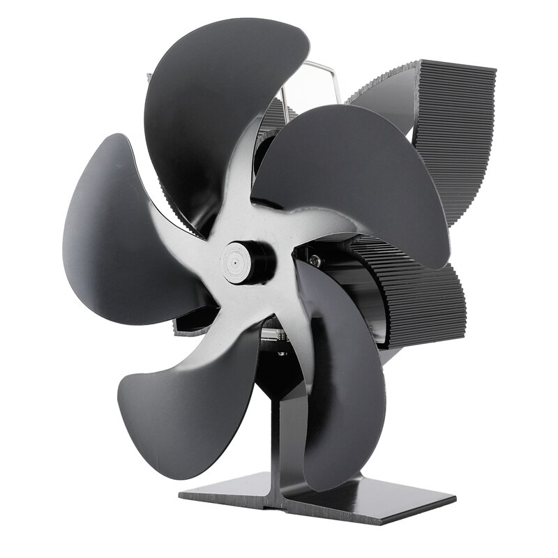 SF902S Thermische Power Haard Kachel Vijf Bladen Haard Verwarming Ventilator Veilig Thuis Haard Ventilator Efficiënte Warmte: black