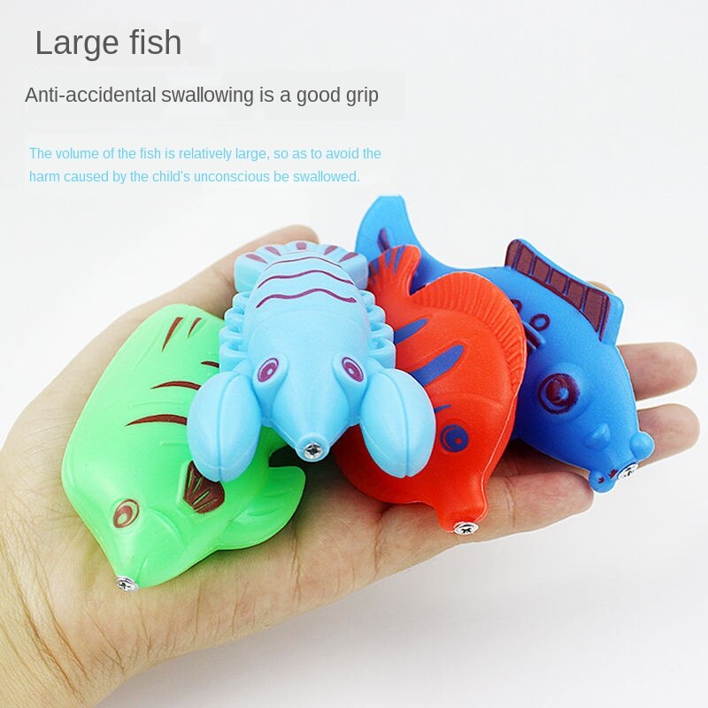 1-5-Jaar-Oude Hengel Simuleert Speelgoed Vissen Zwembad, ontwikkelt Speelgoed Om Trein Hand En De Hersenen Coördinatie Vermogen.