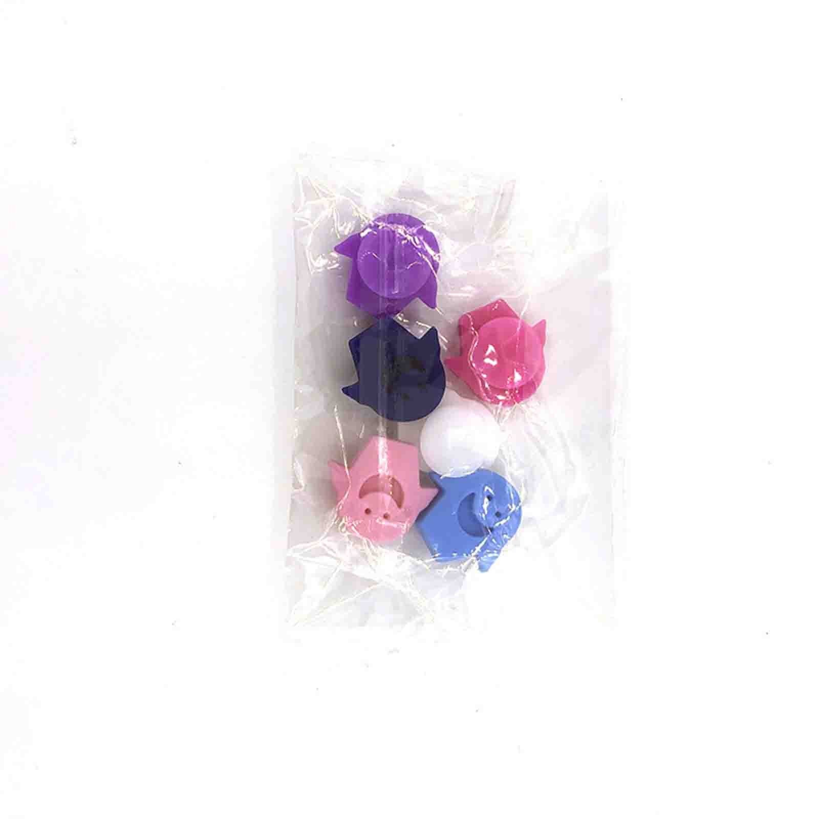 6pcs Reusable Glass Identification Sticker Party Wine Glass Bottle Identification Label Bar Glass Identification Mark