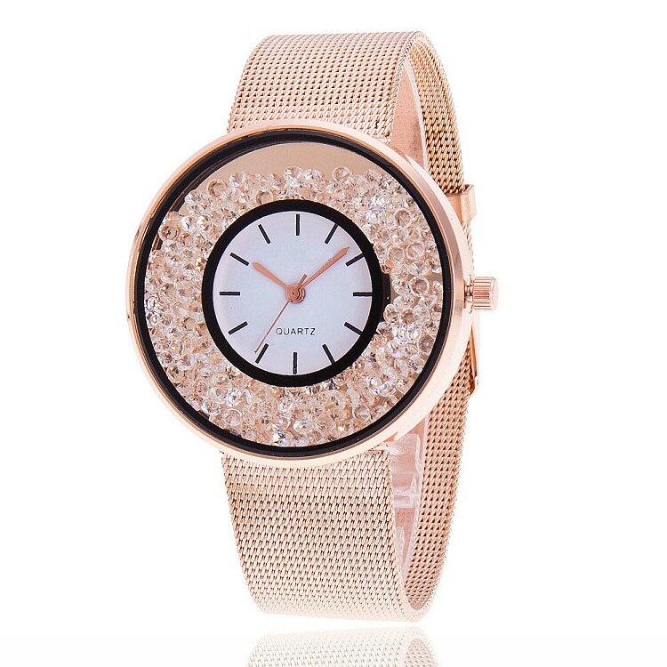 Dames Luxe Gouden En Zilveren Horloges Dames Mode Jurk Horloge Dames Quartz Horloge Relogio Feminino