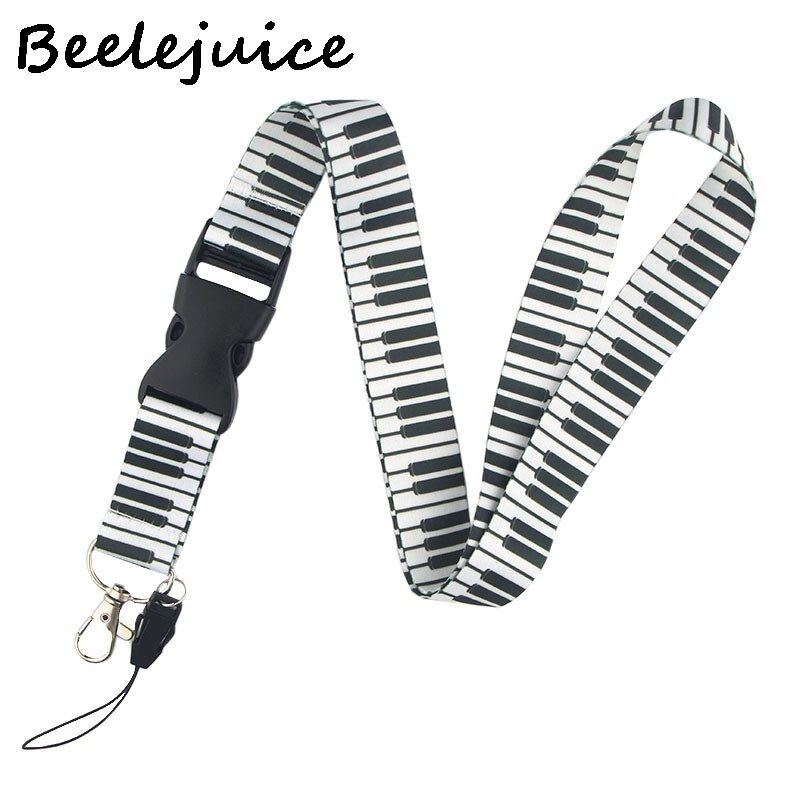 Piano Notities Chinese Stijl Lanyard Keys Telefoon Houder Grappige Neck Strap Met Sleutelhanger Id-kaart Diy Dier Omboordsels Linten Hangen touw