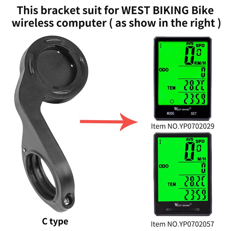 West Fietsen 4 In 1 Fiets Light Bracket Mount Mtb Bike Computer Mount Bracket Smart Sensor Bike Light Stand Fiets accessoires