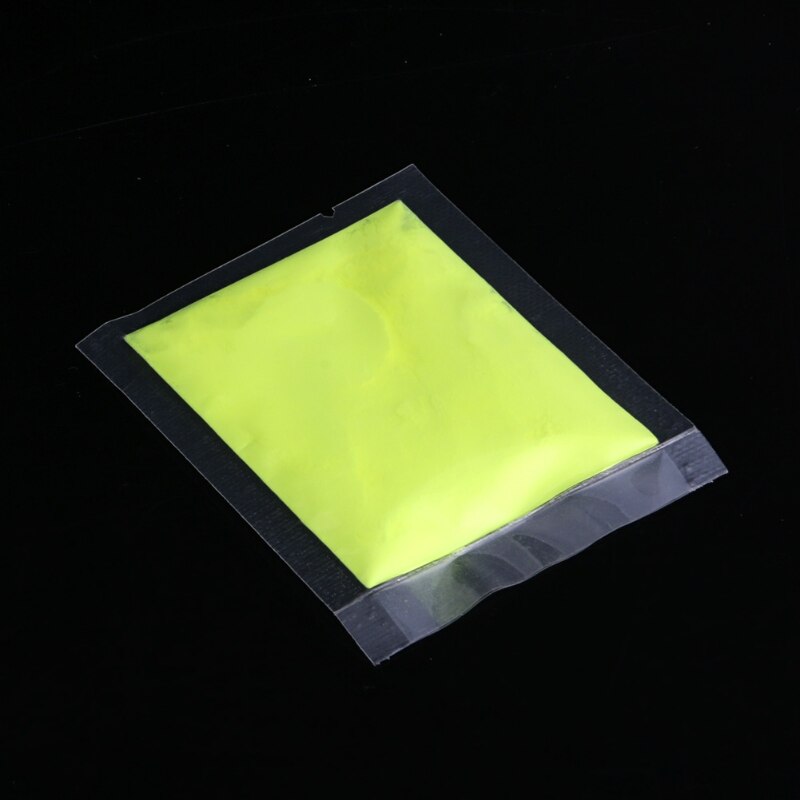 Fluorescerende superheldere glow-in-the-dark poeder glow pigment  m0xd: Geel