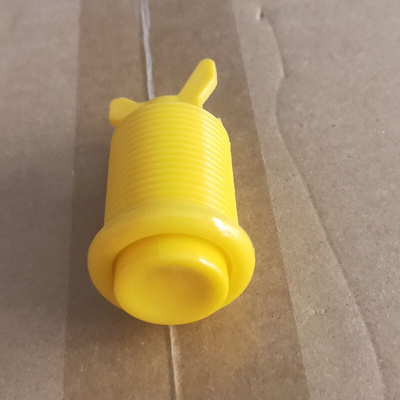 50 Pcs Arcade 28 Mm Amerikaanse Drukknop Multicade Mame Jamma Spel Lange Schakelaar Mult-Kleur Met Microschakelaar: YELLOW