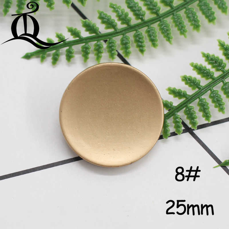 10Pcs 16-25mmgold Zilver Mix Metalen Knoppen Sluiting Fabriek Modellen Hete Modellen Metalen Knoppen 15Mm Naaien Leveringen: No8 25mm
