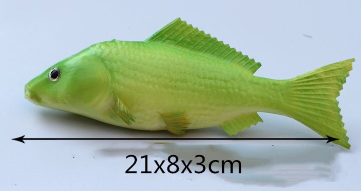 Freshwater Sea Life Animals Simulation Coelacanth Piranha Bass Fish Salmon Figure Model Lifelike Educational Toy Prop Decoration: 6