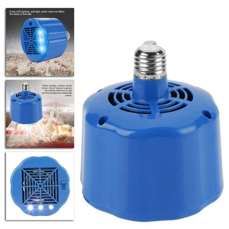 Fan Heater Blauw Voor Kip Varkens Pluimvee Teelt Verwarming Lamp Thermostaat