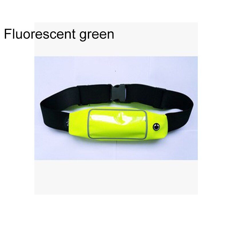 Riñonera deportiva de 5,5-6 pulgadas para iPhone, Samsung y Huawei, funda protectora resistente al agua multifunción para teléfono móvil, riñonera de Fitness: Fluorescent green