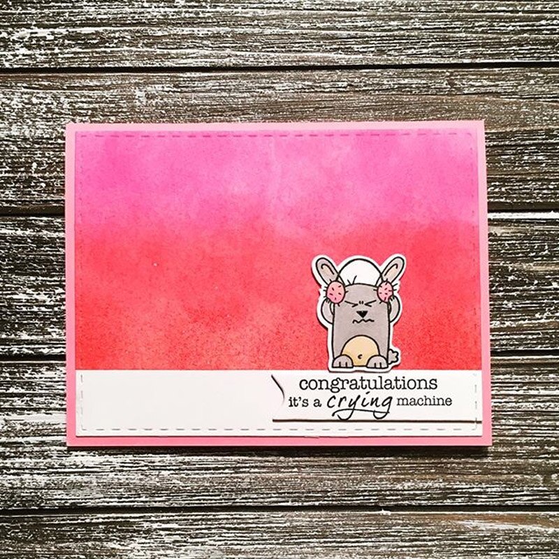 Vuxna djur klara stämplar med metallskärningsverktyg för gör-det-själv scrapbooking papperskort silikon genomskinlig stämpel