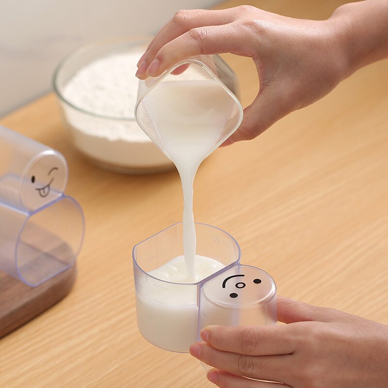 2-in-1 Measuring Cup Transparent Measuring Cup Milliliter Scale Control The Amount Of Rice Kitchen Multi-function Grain Cup