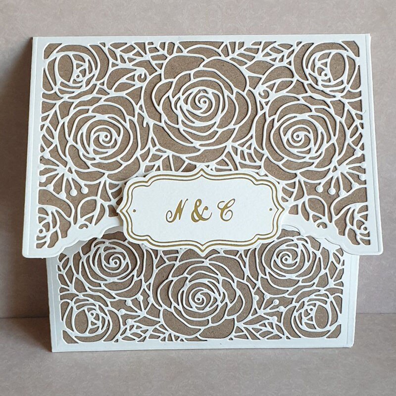 Letters Alphabets Borders Wreath Frames Metal Foil Plates for DIY Scrapbooking Letterpress Embossing Paper Cards Crafts