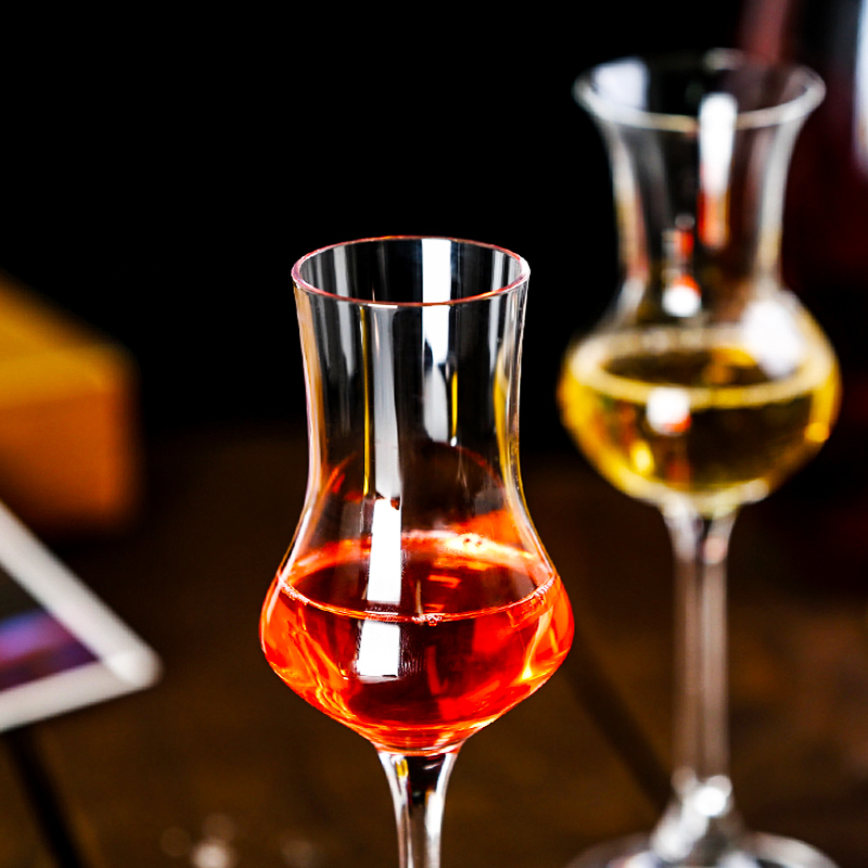 Copa de cristal de tulipán de cintura esbelta para cata de vinos, uso exclusivo, copa de licor, copa de vino, copa de champán para bodas, copa con aroma a bar.