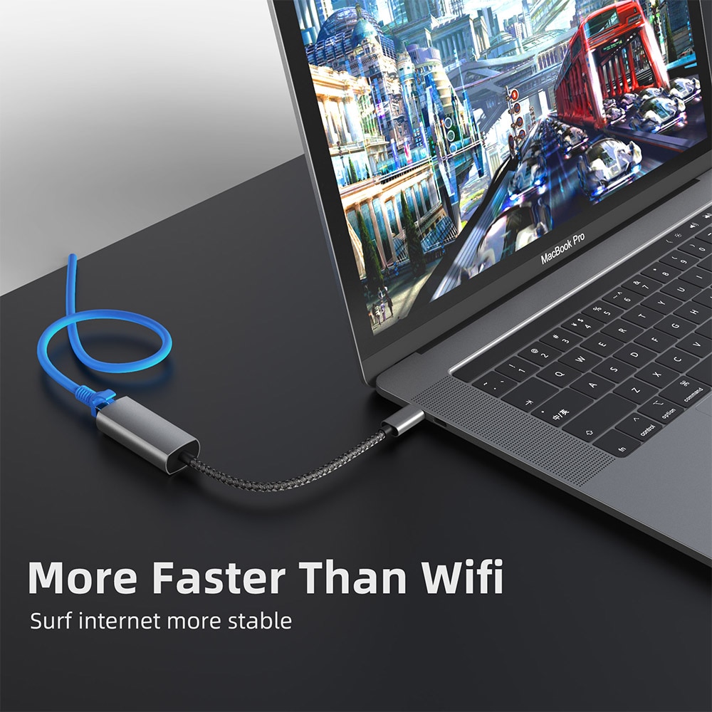 USB C Ethernet USB-C zu RJ45 Lan Adapter für MacBook Profi Samsung Galaxis S10/S9/Hinweis20 Typ C netzwerk Karte USB Ethernet