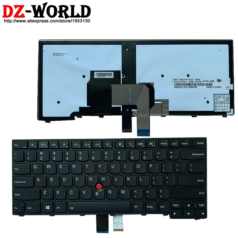 Clavier rétro-éclairé anglais US, pour ordinateur portable Lenovo Thinkpad T440 T440S T431S T440P T450 T450S T460