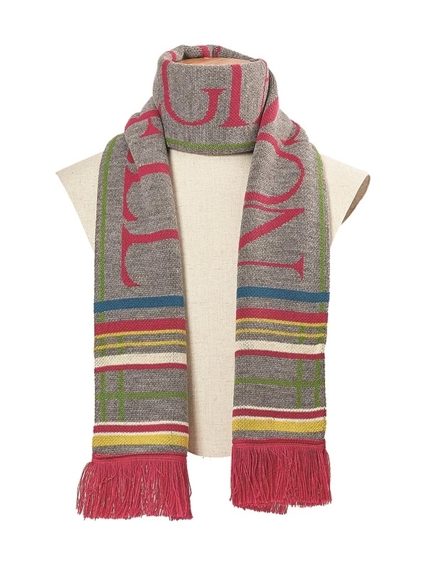 Bufanda de invierno Fonem Unisex con estilo de visión de , pañuelo para el cuello, pañuelo para el cuello, azulejo negro amarillo gris rojo