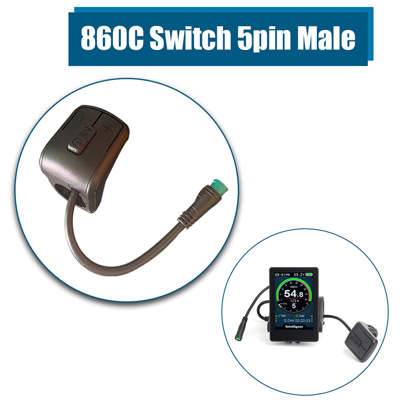 Extensión de interruptor de 4 pines, Cable de 4 pines para pantalla BBS01B BBS02B BBSHD 850C P850C 850 cnuevo, Kits de Motor de cubo medio de repuesto Bafang 8FUN: 860C Switch