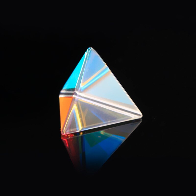 Prisma-luz multifacética brillante, combinado de prisma, vitral, División de prisma, instrumento de experimento óptico, de vacaciones