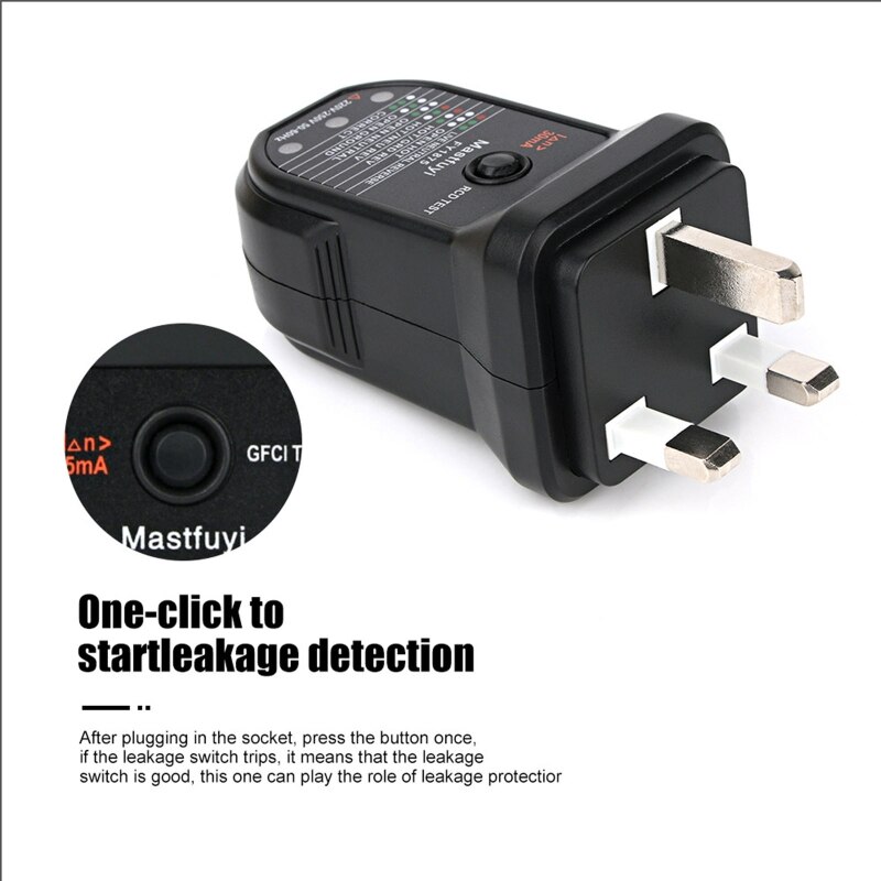 Socket Tester Outlet Receptacle Tester Open Ground Open Open Neutral &amp; Ground Reverse &amp; Neutral Rever