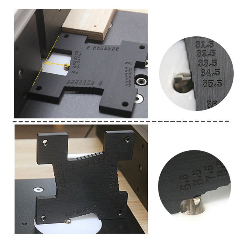 2 sztuk/zestaw głębokościomierz wysokość miernik precyzyjne metryczne pomiar narzędzia stolarskie robić obróbki drewna robić routera tabeli, frezarka robić drewna