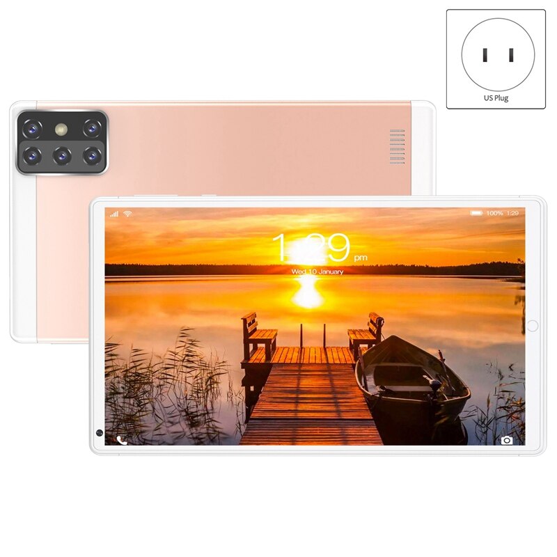 8-Inch Tablet Computer, Android Eight-Core Built-In Smart Gravity Sensor Learning Student Tablet 1G+16GB