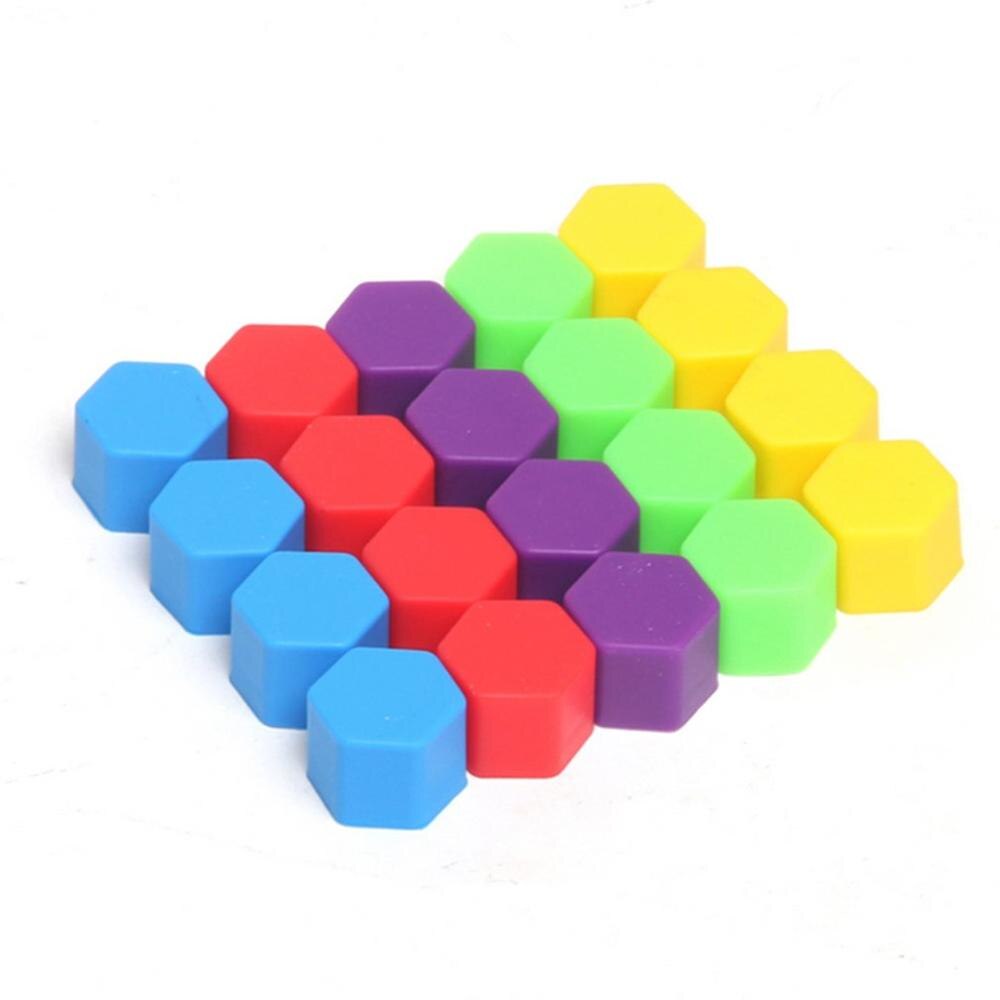 Tyyppi 1 20 kpl yleiskäyttöinen auton pyörän ruuvinsuoja rengasruuvikorkki ympäristönsuojelu silikonisuojus auton rengaskorkki