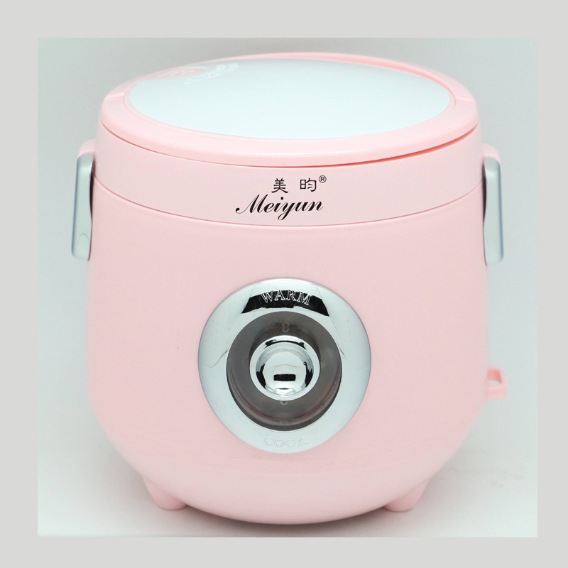 1.2L Portable Cooking Pot 220V Electric Small Rice Cooker 200W Multi Cooker Electric Lunch Box for 2 Persons: Pink