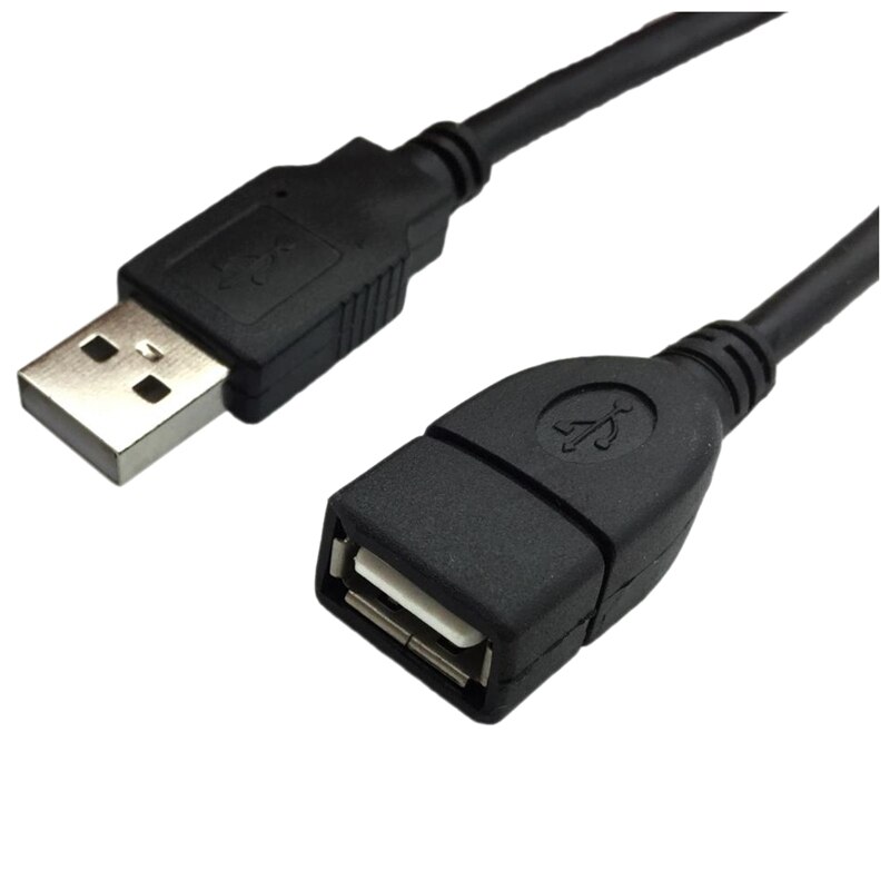 USB Extension Data Cable 2.0 A Male to A Female Long Cord for Computer, 3 meter Black