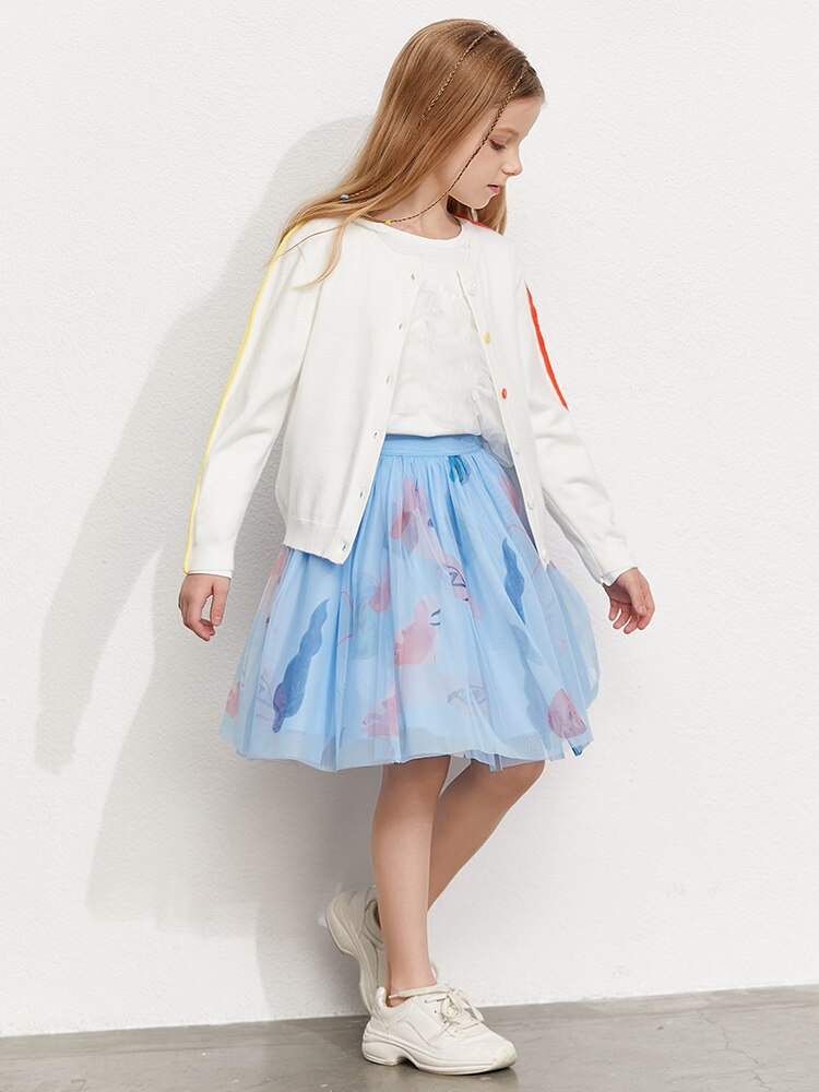 Amii Kids 3-16 Years Skirts for Girls 2022 A-line Mini Skirts Summer Children Cute Skirts Teens Clothes 22140091