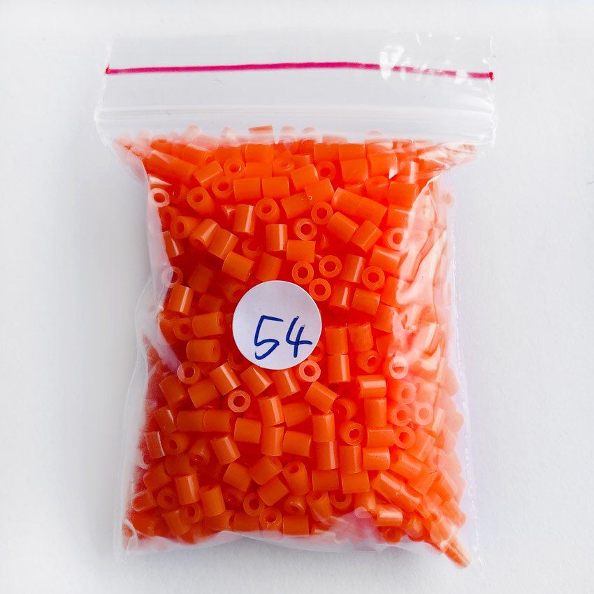 Dollryga 2.6mm hama perler 1000 stk jouet enfant til gutt pegboard perler perle diy puslespill erter høy auality vevstol bånd til låve: 54