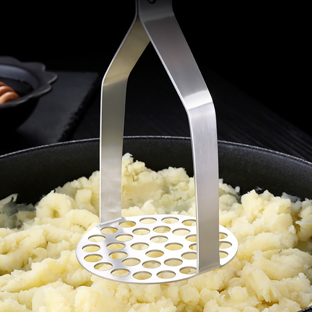 Tłuczek robić ziemniaków prasa ręczna warzyw rozdrabniacz robić owoców szlifierka ze stali nierdzewnej drewniany uchwyt przyrząd kuchenny