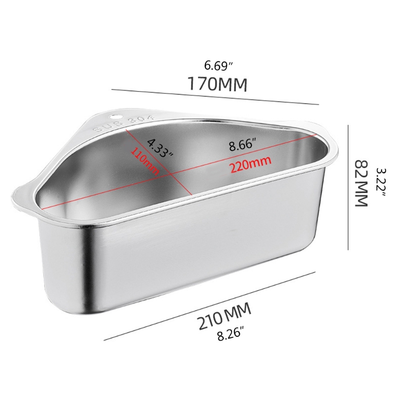 Driehoekige Gootsteen Plank Gootsteen Zeef Mand Hollow Sponge Holder Sink Opslag Plank Hoek Organizer Voedsel Catcher