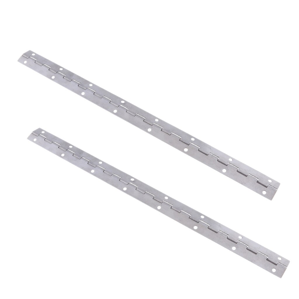 Bisagra de Piano continua de acero inoxidable 304, accesorio de alta resistencia para barcos Mairne de 15 pulgadas de largo, 2 uds.