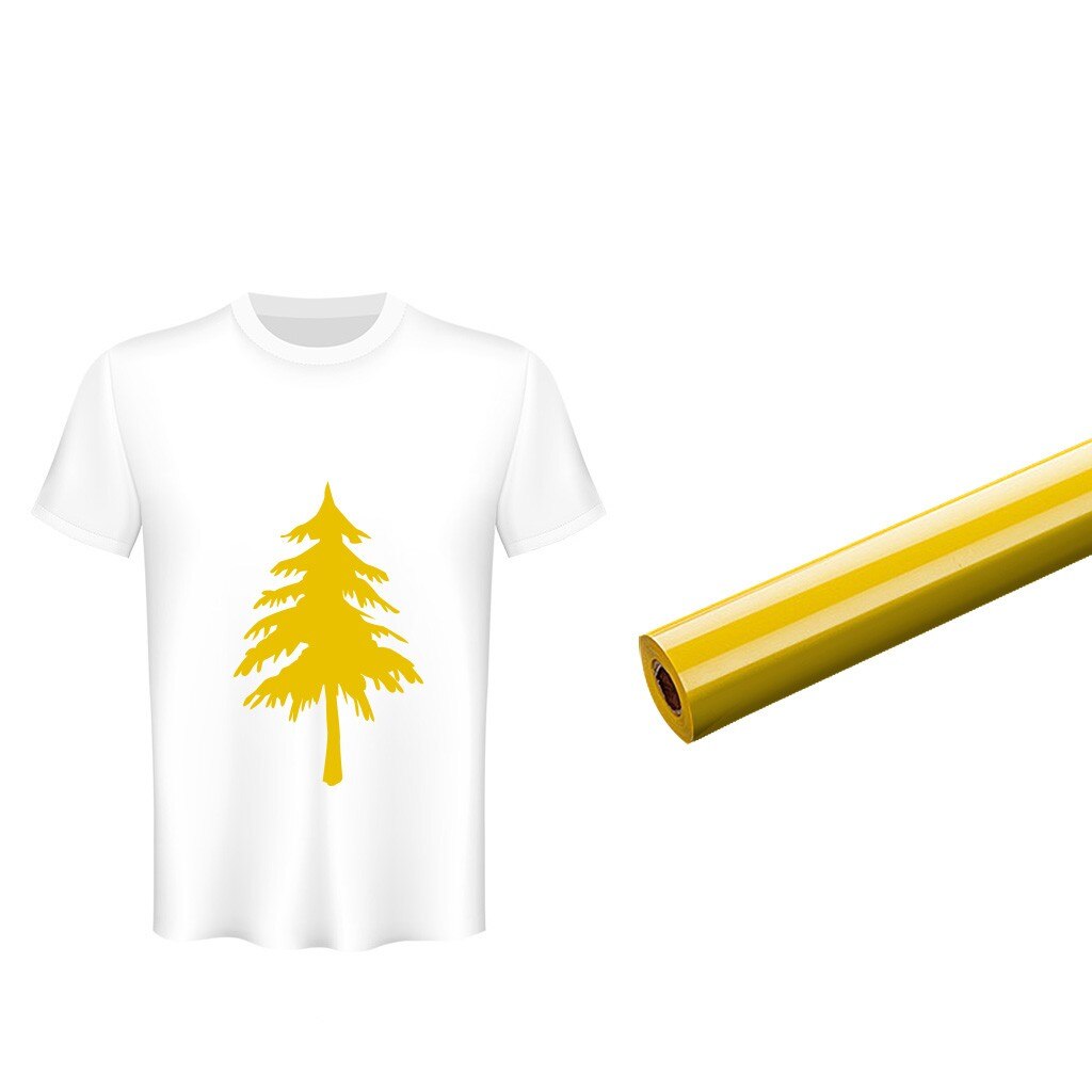 1 sheet 30cmx150cm super elastic PU Heat Transfer Vinyl T-shirt Iron On HTV Printing: GOLD