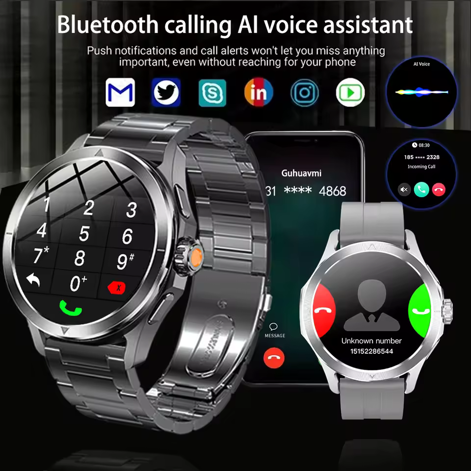 S4 ultra per Xiaomi Braccialetto Intelligente Orologio Da Uomo AMOLED Schermo HD Chiamata Bluetooth GPS Traiettoria NFC Frequenza Cardiaca Bussola SmartWatch
