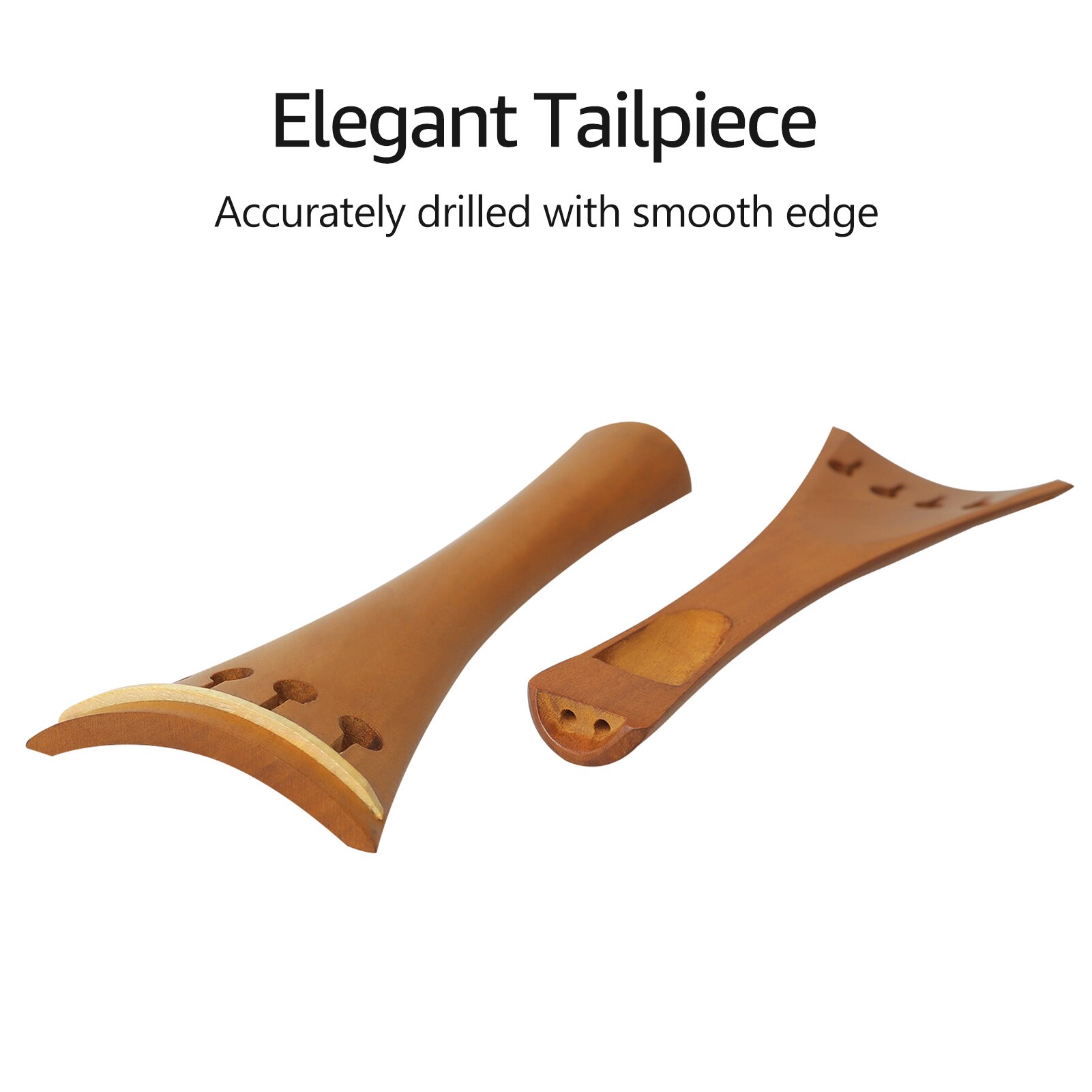 Muslady 4/4 Violin Accessory Parts Set Jujube Wood with Tailpiece Chin Rest End Pin Tuning Pegs