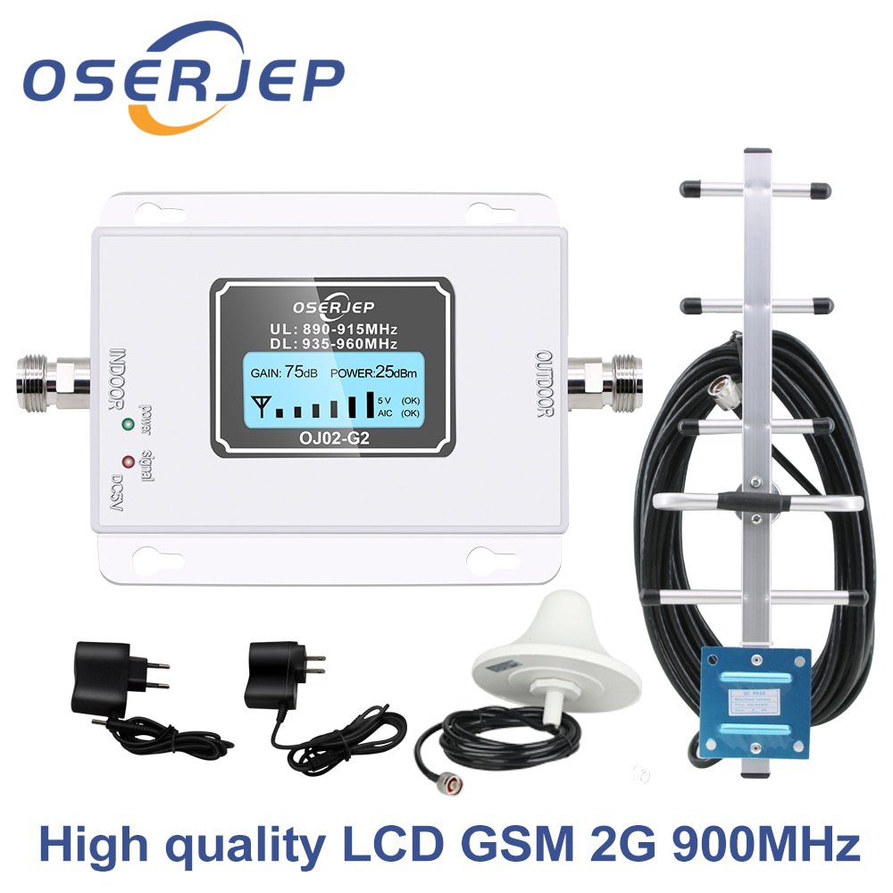 Répéteur de Signal GSM 900Mhz Umts 2G/3G pour téléphone portable, amplificateur 900MHz + antenne Yagi/panneau