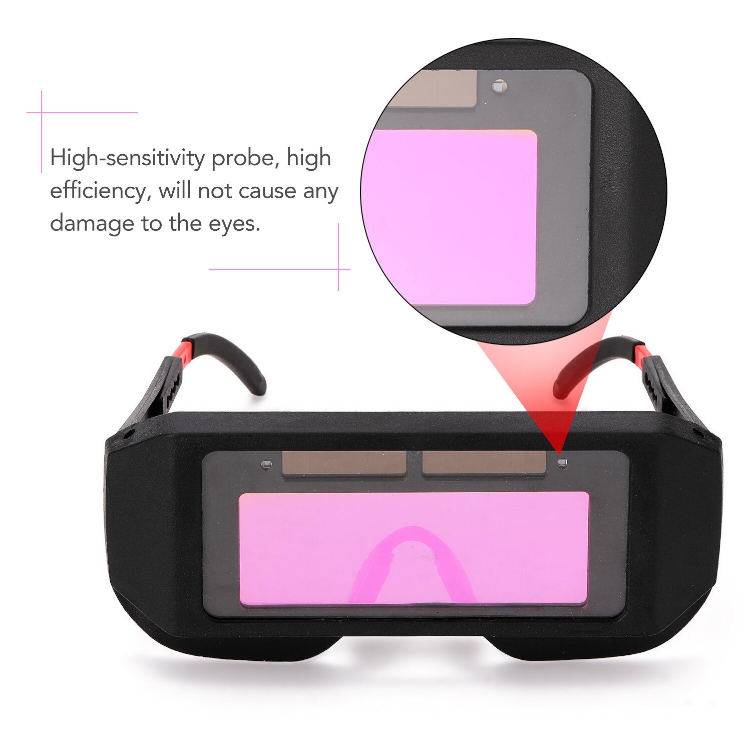 Solar Energy Auto Darkening Welding Safety Goggles Anti-glare UV Weld Glasses