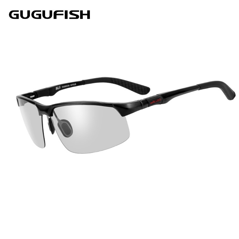 GUGUFISH Twee-kleur bril Aluminium magnesium gepolariseerde zonnebril mannelijke Vissen bril leisure gepolariseerde vissen brillen
